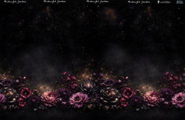 Midnight Garden - Bordüre - Jersey
